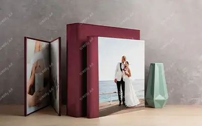 Albums photo mariage haut de gamme pour un mariage gravé sur un support sur mesure, en fonction de vos gouts !