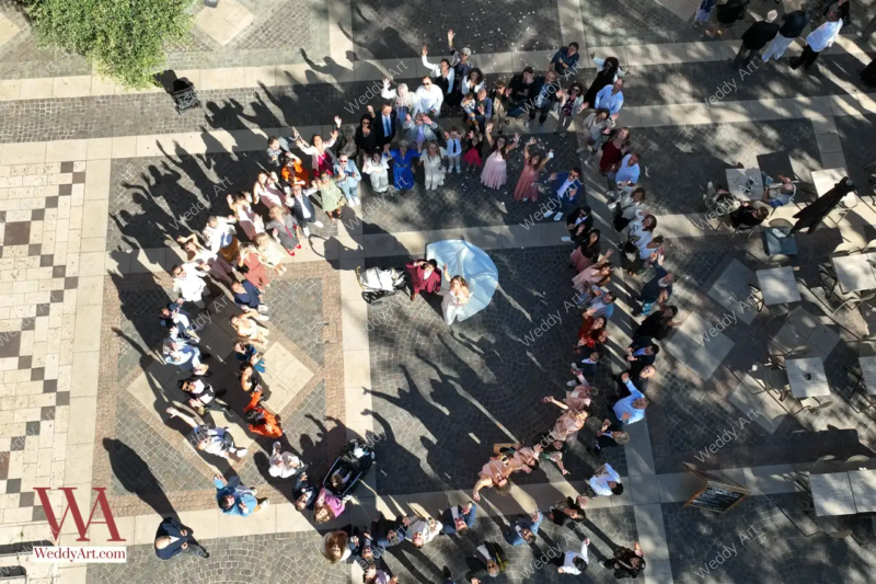 drone de mariage sur Nice provence cote d'azur